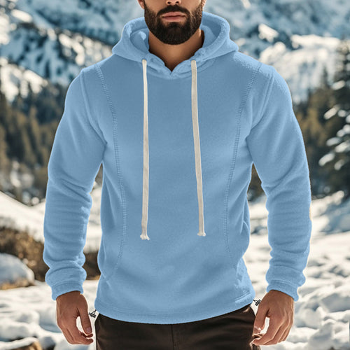 Herren bequemer Kapuzenpullover aus Kuschelmaterial Drune