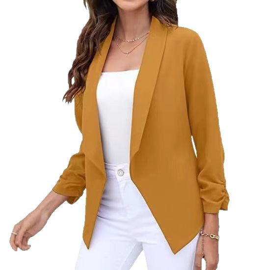 Damen eleganter und luftiger Blazer mit asymmetrischem Schnitt Drune