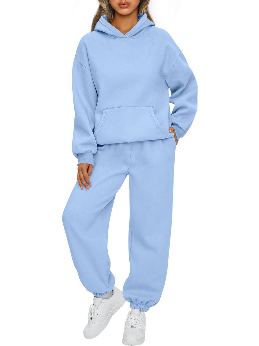 Damen Sportliches Sweatshirt- und Jogginghose-Set Drune
