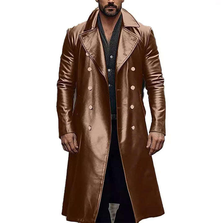 Herren eleganter übergroßer Trenchcoat aus hochwertigem Material Drune