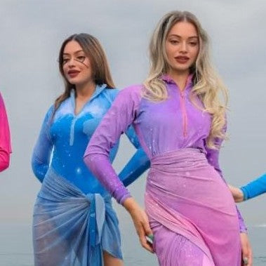 Damen Modischer Schwimmanzug mit Hijab Drune