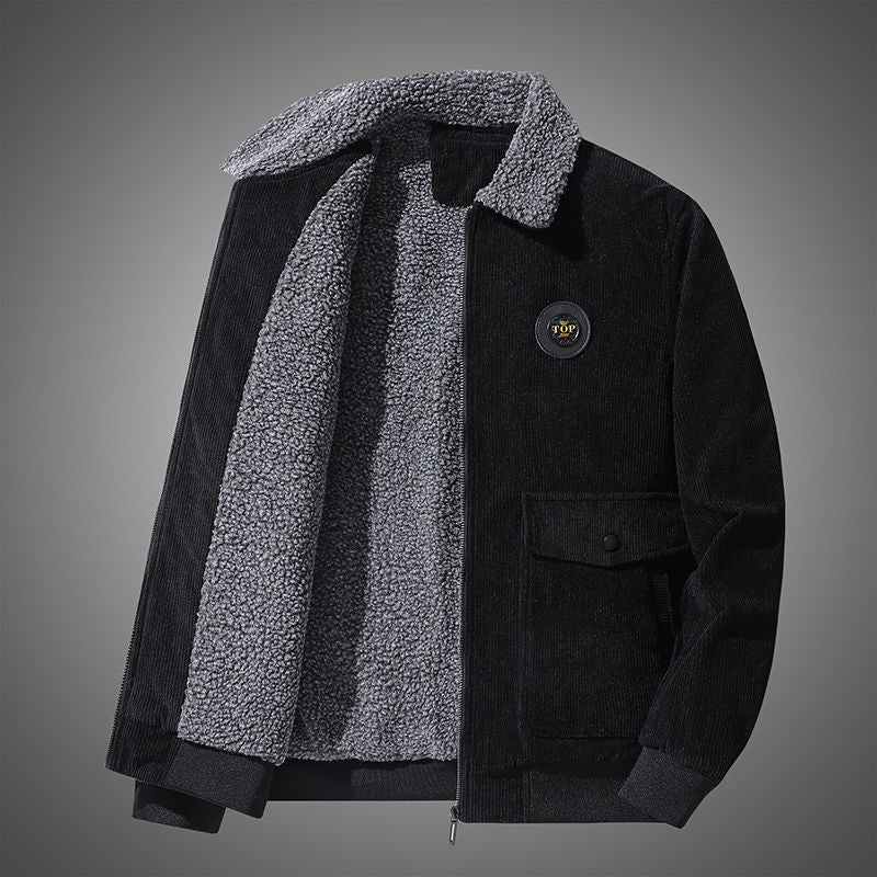 Herren Lässige Steppjacke mit Teddyfutter Drune 1787797413
