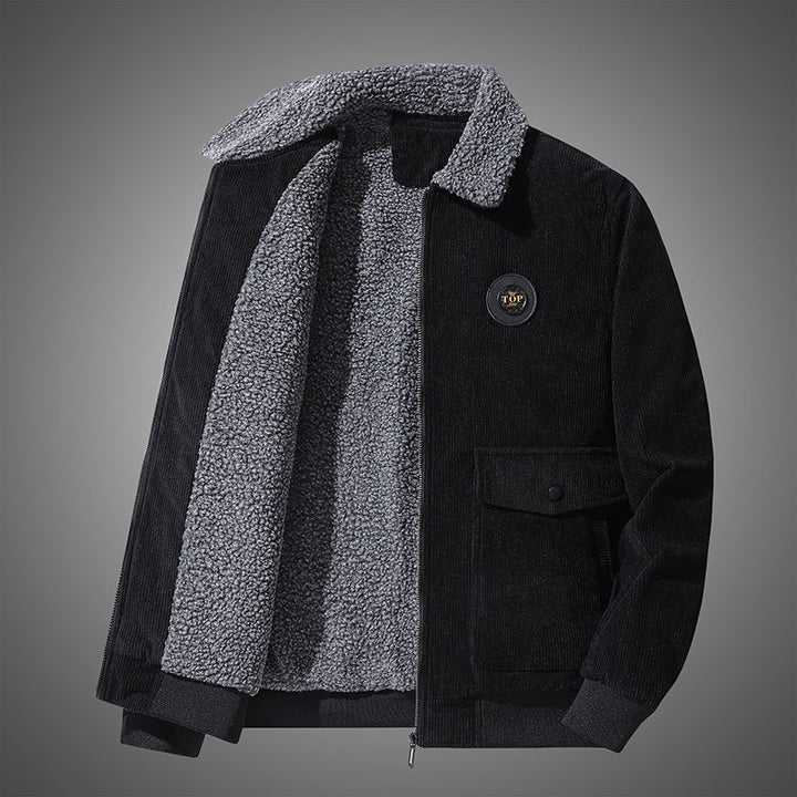 Herren Lässige Steppjacke mit Teddyfutter Drune 1787797413