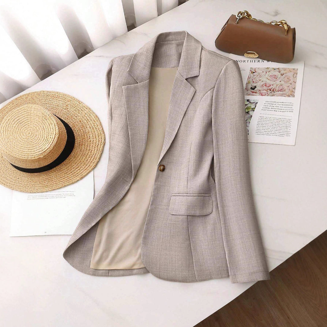 Damen Eleganter Blazer mit taillierter Passform Drune