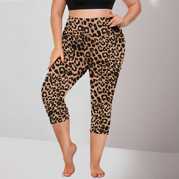 Damen Sculpting-Capri mit hoher Taille, Seitentaschen und formender Nahtführung Drune