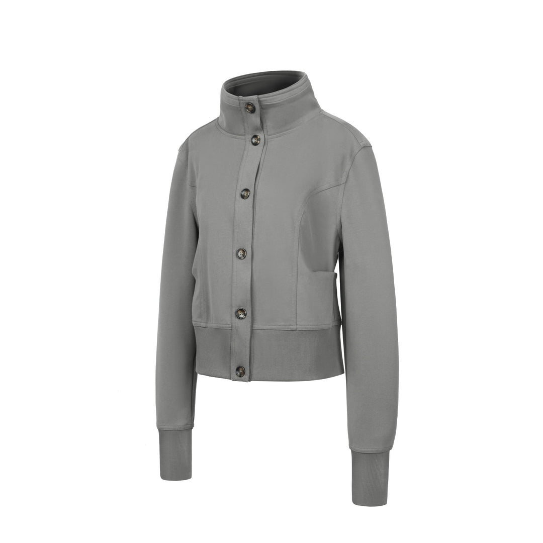 Damen Modische Steppjacke mit hohem Kragen Drune