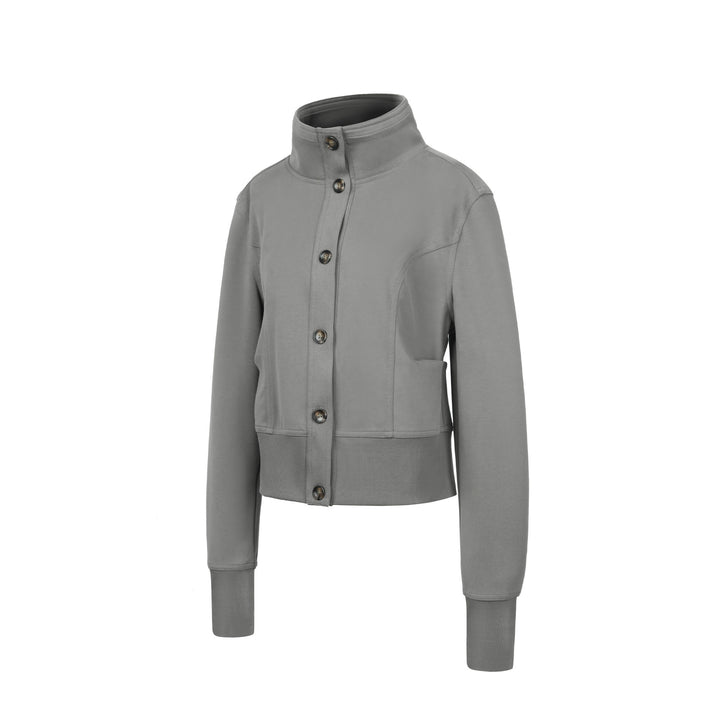 Damen Modische Steppjacke mit hohem Kragen Drune