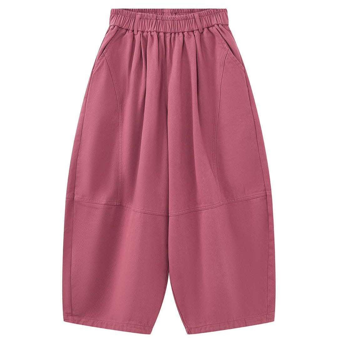 Damen Weite Baumwoll‑Twill Culotte mit hohem Elastbund und legerer Silhouette Drune