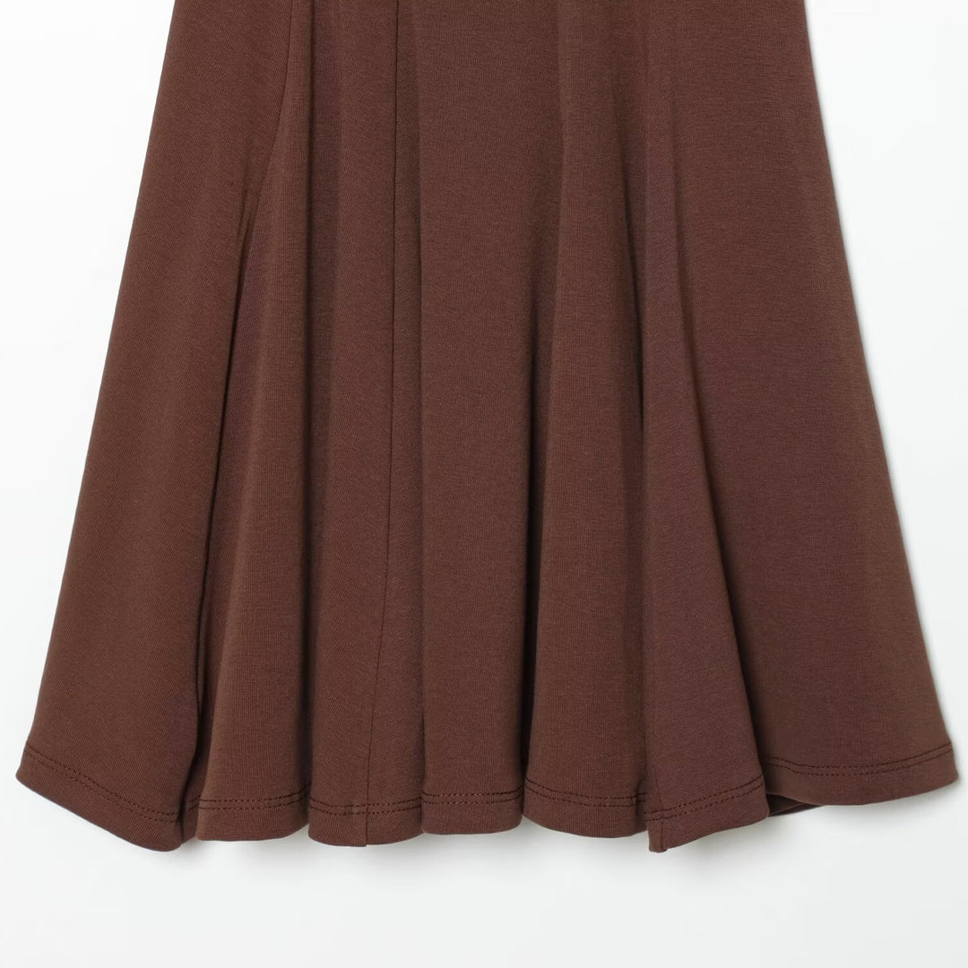 Damen luftiges Spaghettiträgerkleid mit schwingendem Rock Drune