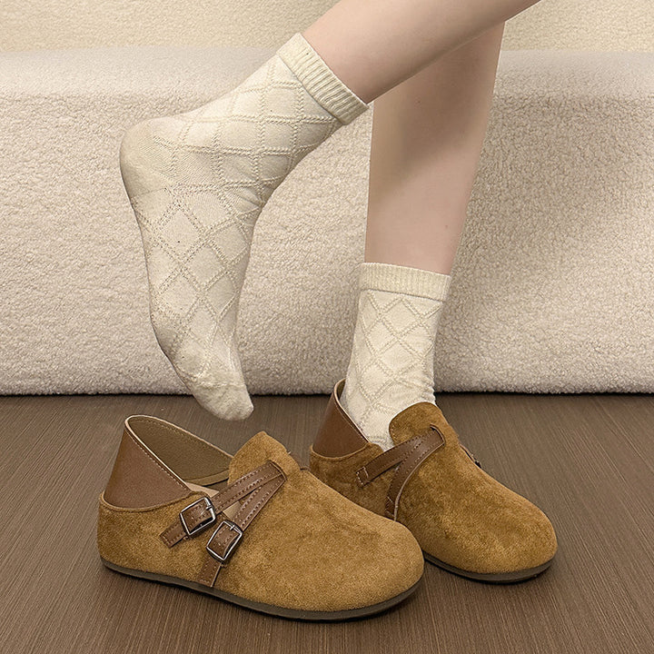 Damen Komfortable Clogs mit doppeltem Riemen Drune