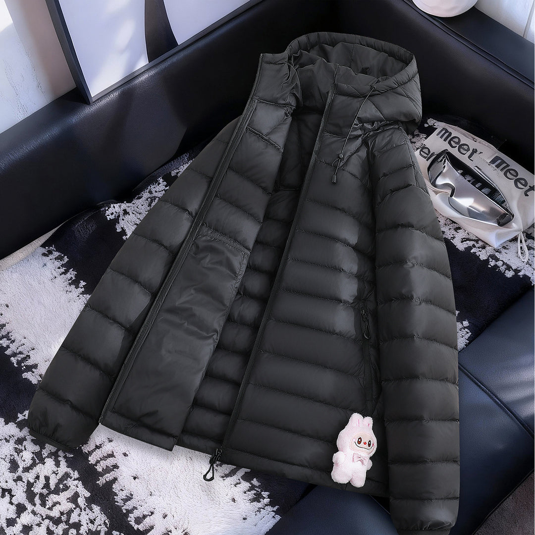 Damen Leichte Steppjacke mit Kapuze Drune