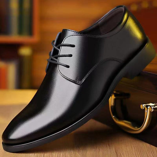Herren Elegante Lederschnürschuhe mit rutschfester Sohle und komfortablem Innenfutter Drune