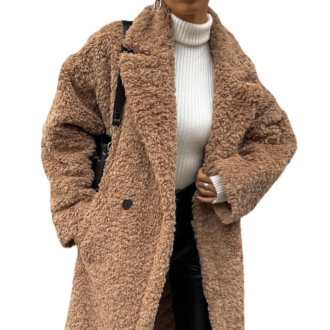 Damen Kuschelige Teddyfelljacke im eleganten Oversize-Design Drune