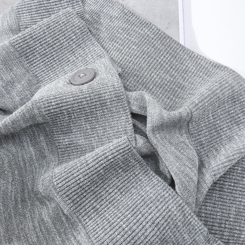 Damen Leichter Oversize-Cardigan aus Feinstrick mit tiefem V-Ausschnitt und Zierknopfleiste Drune