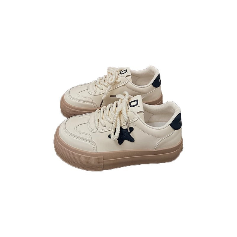 Damen Sportliche Sneakers mit verspielten Stern-Applikationen und bequemer Sohle Drune