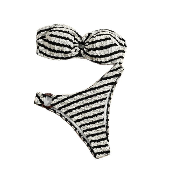 Damen Bandeau-Bikini mit strukturiertem Design Drune