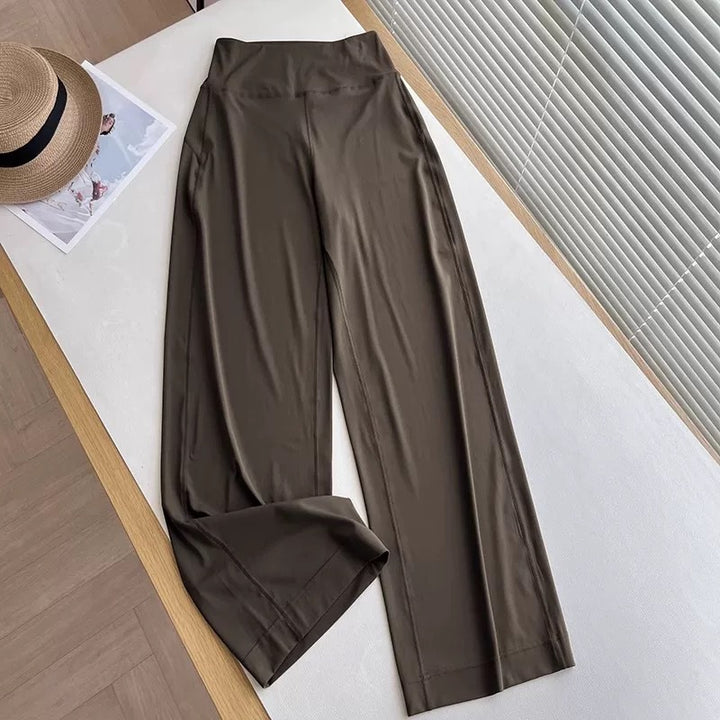 Damen weite Relax-Hose mit hohem Bund Drune