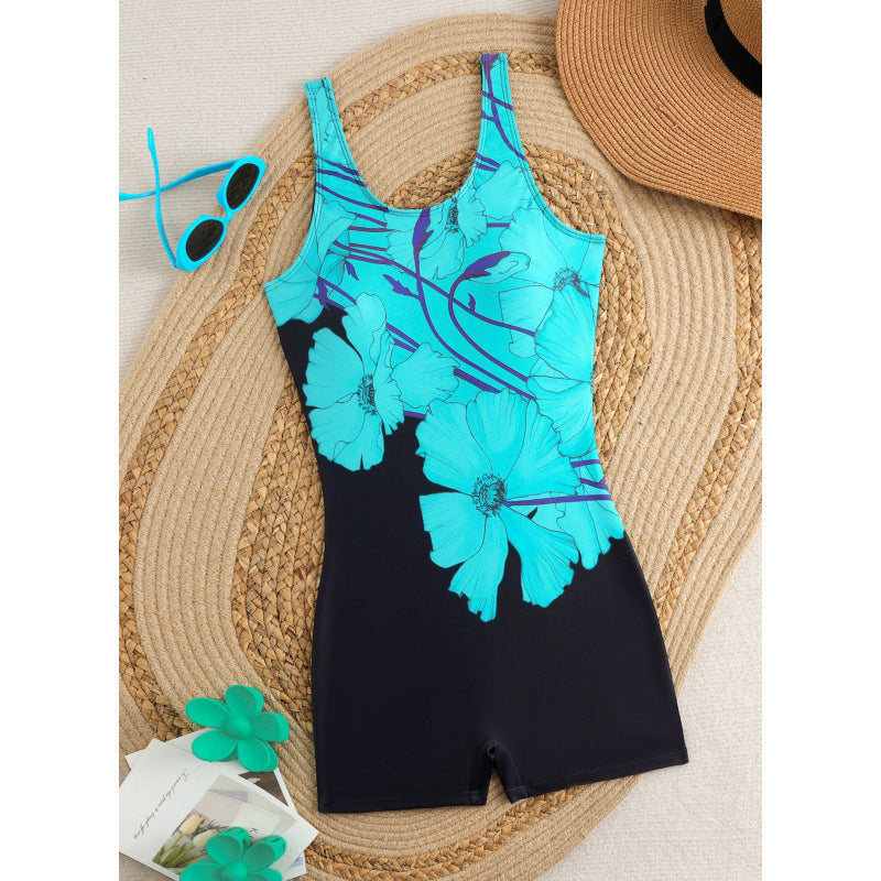 Damen Sportlicher Schwimmanzug mit stylischem Grafikdesign Drune