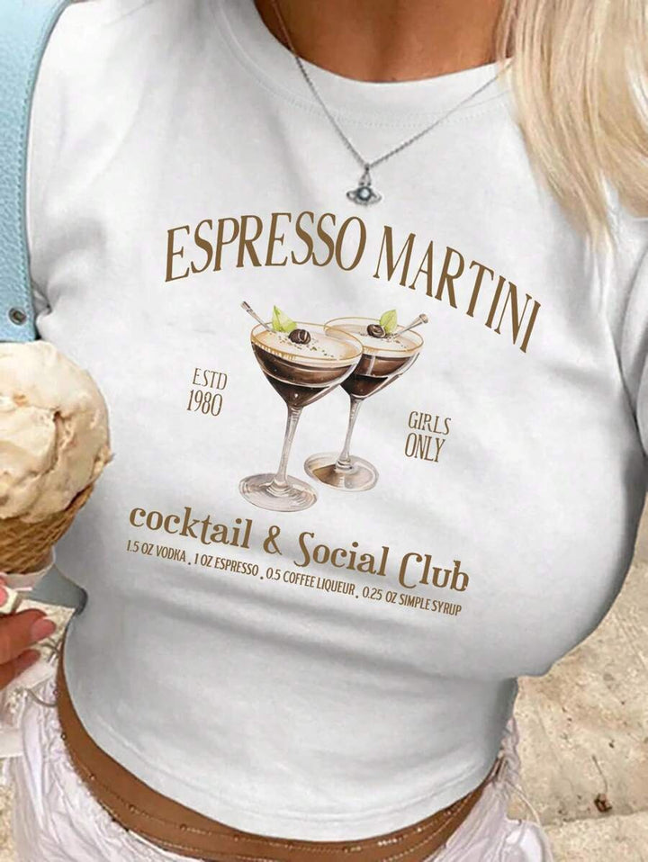 Damen Crop-T-Shirt mit kreativen Schleifen-Details Drune