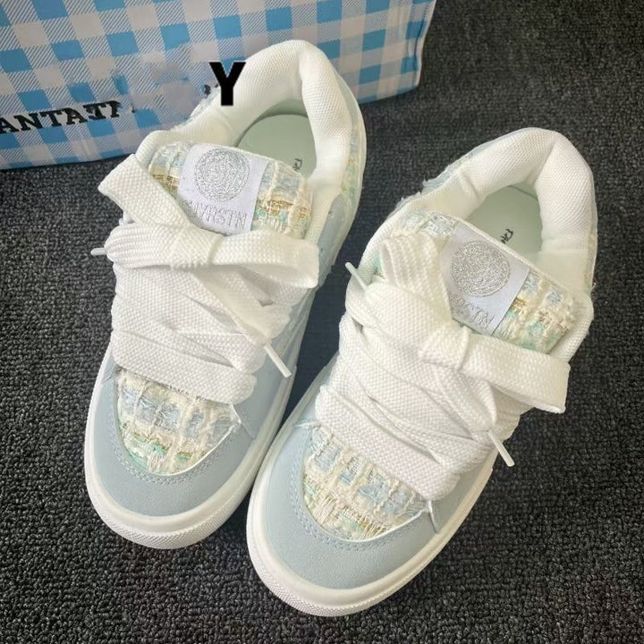 Damen modische Sneakers mit einzigartiger Textur und komfortabler Sohle Drune