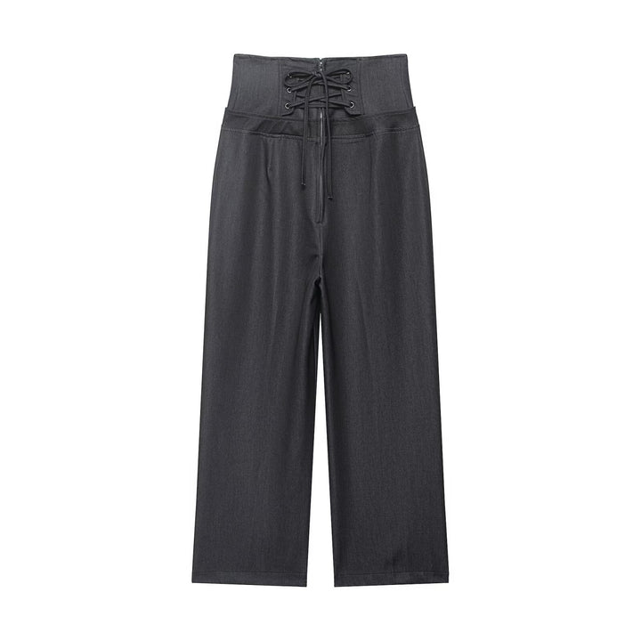 Damen Hochtaillierte Culotte-Hose mit extra breitem Shapingbund Drune