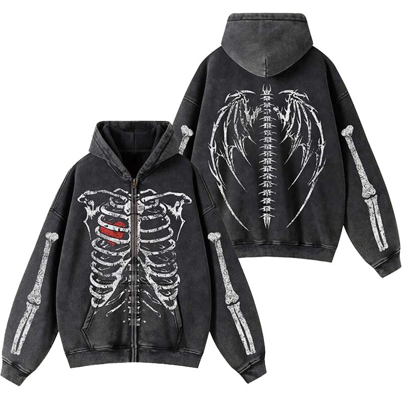 Drune | Hoodie - Oversize Graffiti Print & Y2K Stil