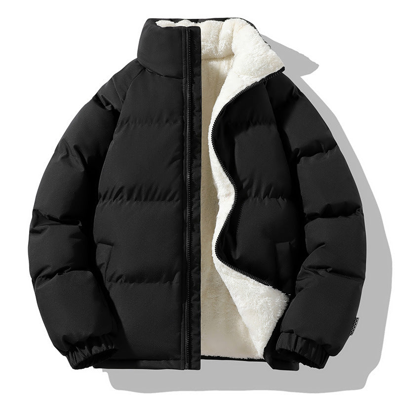 Damen Kurzpolar-Steppjacke mit Teddyfutter, Boxy‑Cut & verdecktem Reißverschluss Drune