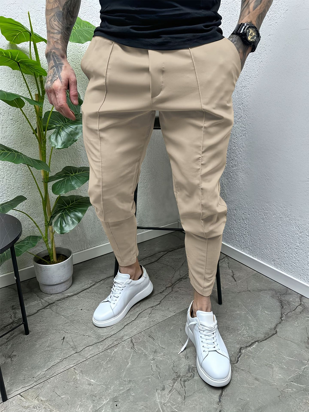 Herren maßgeschneiderte Stretch-Performance-Hosen Drune