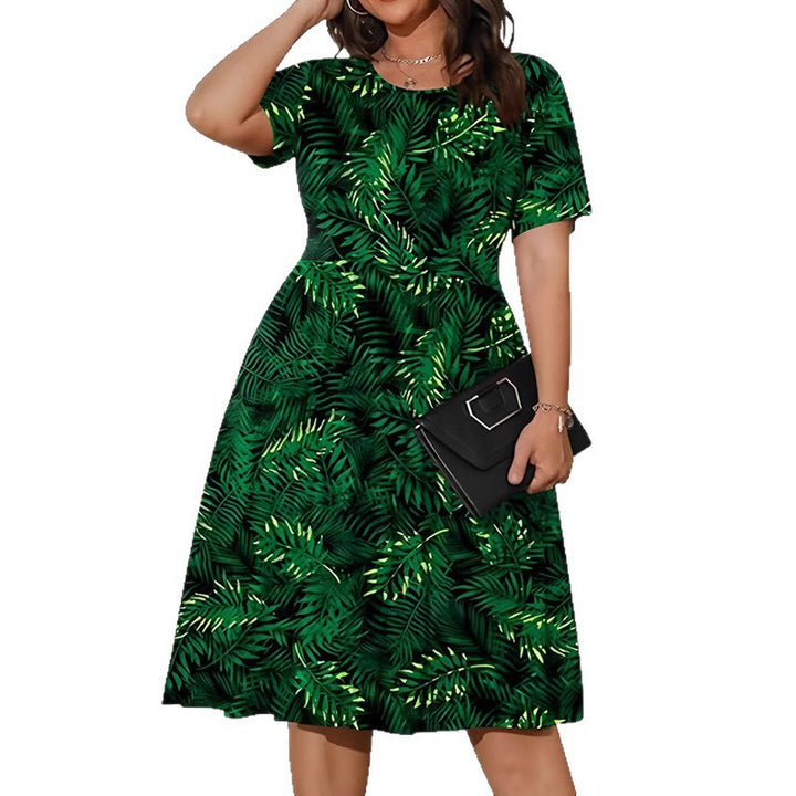 Damen Midikleid mit floralem Design und elegantem Schnitt Drune