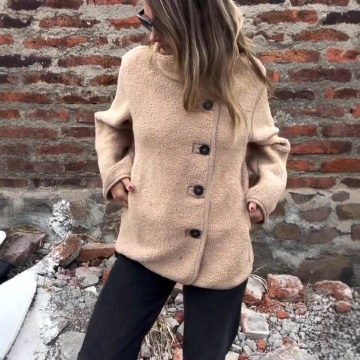 Damen lockere Fleecejacke Drune