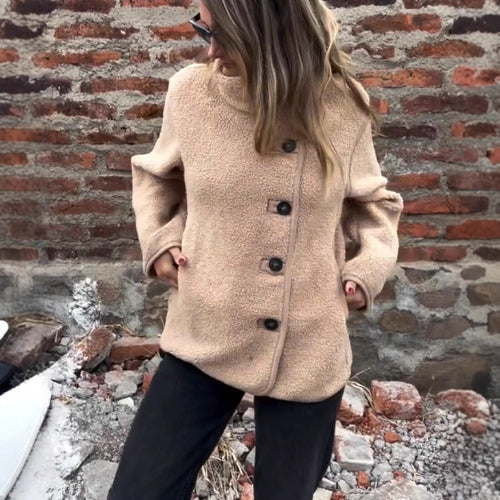 Damen lockere Fleecejacke Drune