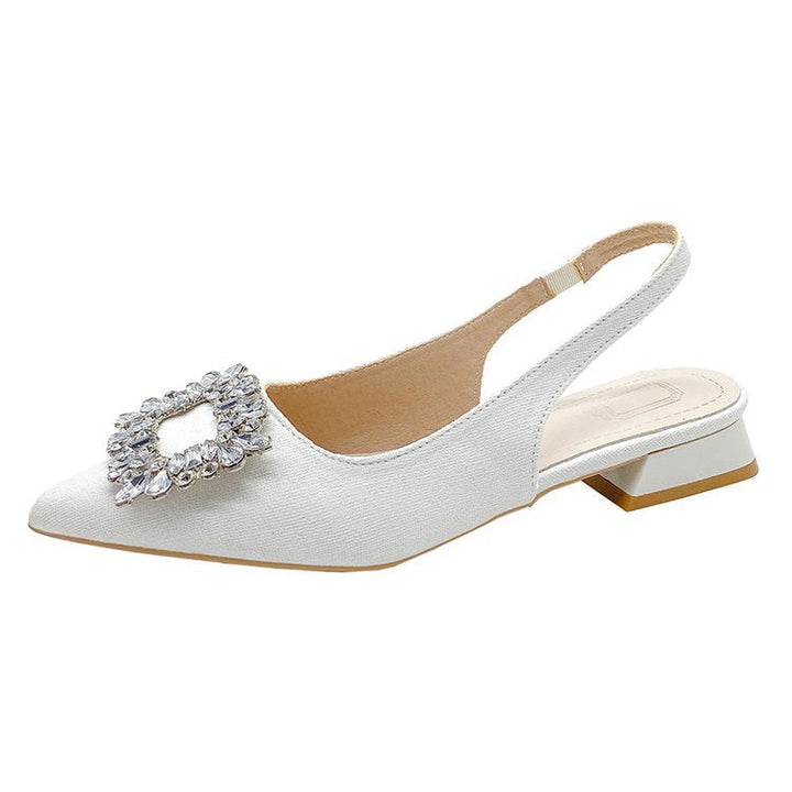 Damen Slingback-Pumps mit funkelndem Strassakzent Drune