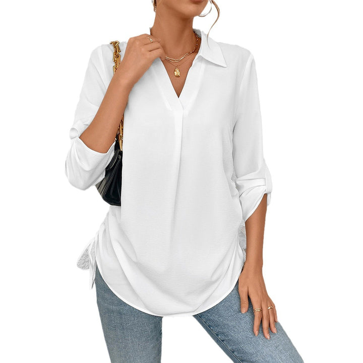 Damen lässiges Strandkleid mit seitlichen Rüschendetails Drune