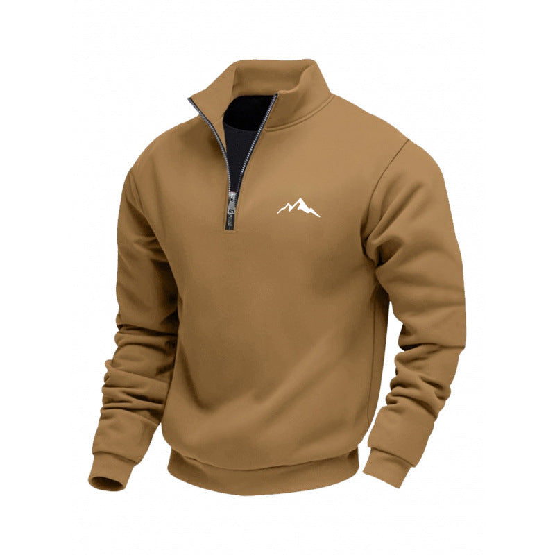 Herren Sweatshirt mit kurzem Reißverschluss Drune