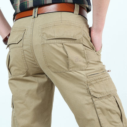 Herren Multifunktionale Cargo-Workhose mit Mehrfachtaschen und verstärkten Nähten Drune