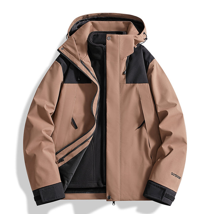Damen Vielseitige Outdoorjacke mit abnehmbarer Fleece-Innenjacke und wasserdichter Membran Drune