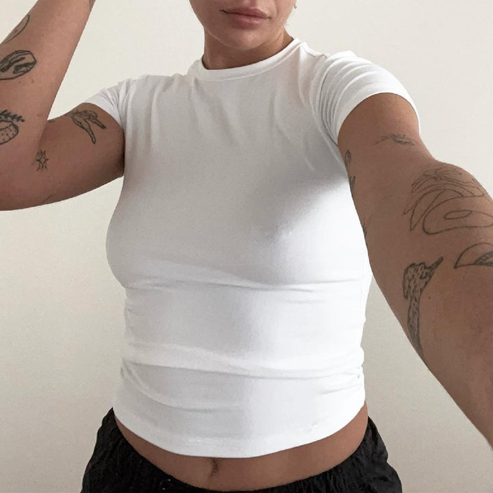 Drune | Einfarbiges Slim-Fit-Unterhemd