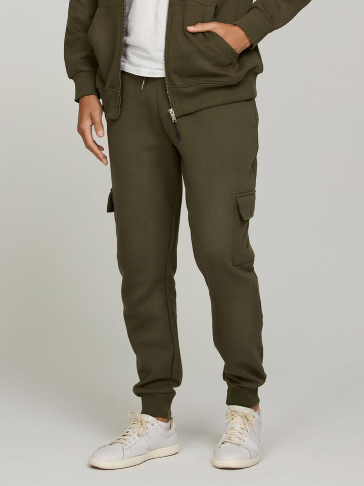 Damen nan schmal geschnittene Cargo-Jogginghose mit ergonomischen Nähten elastischem Komfortbund und aufgesetzter Klappentasche Drune