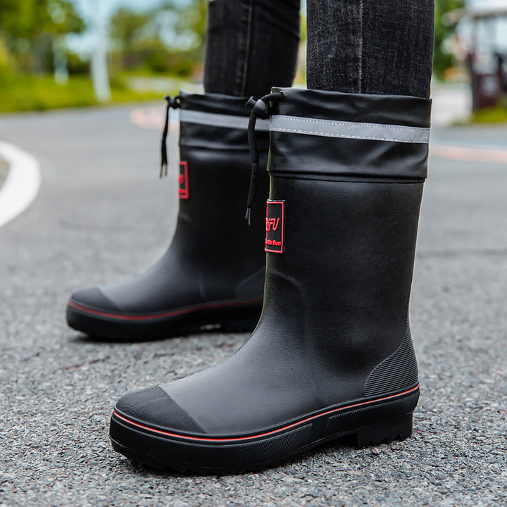 Damen Robuste Kurzschaft‑Gummistiefelette mit verstärkter Zehenkappe und griffiger Profilsohle Drune