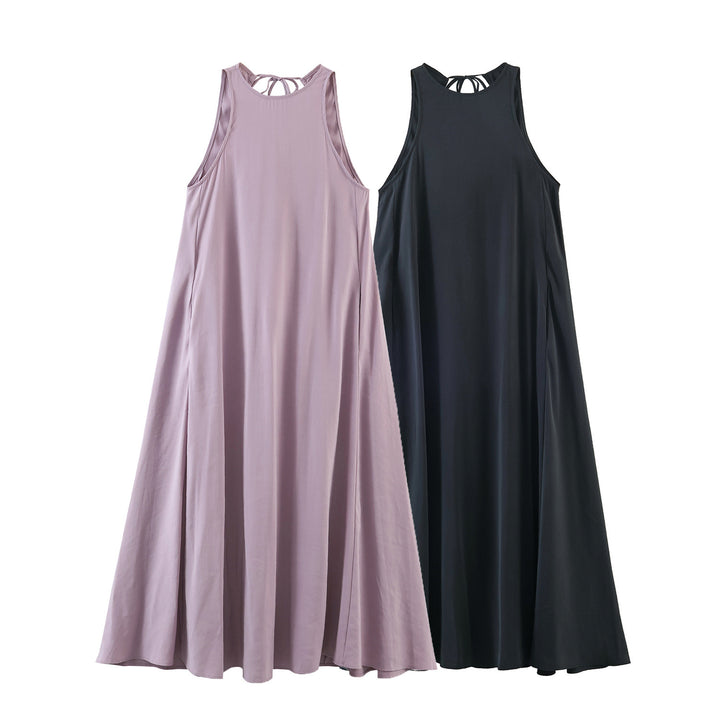 Damen Maxikleid mit elegantem Rückenausschnitt und schwingendem Schnitt Drune