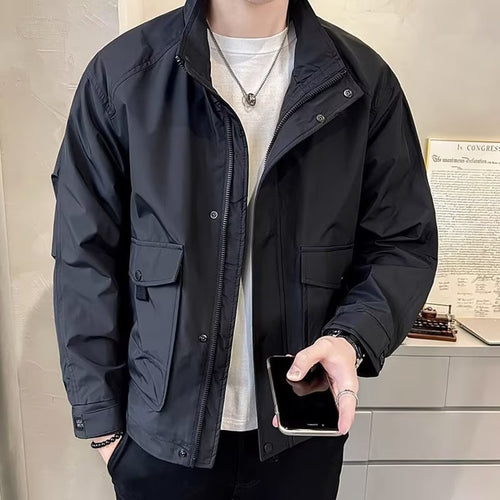 Herren leichte Utility-Jacke mit funktionalen Taschen Drune