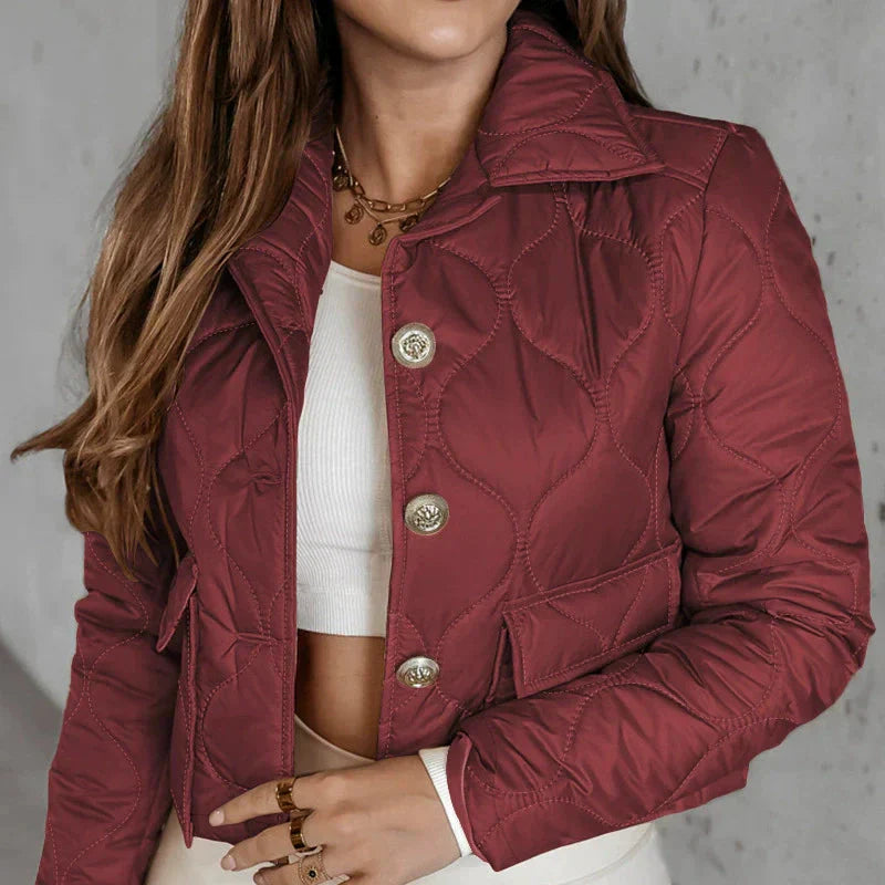Drune | Damen Gefüttert Cropped Fit Jacke Leichtgewicht