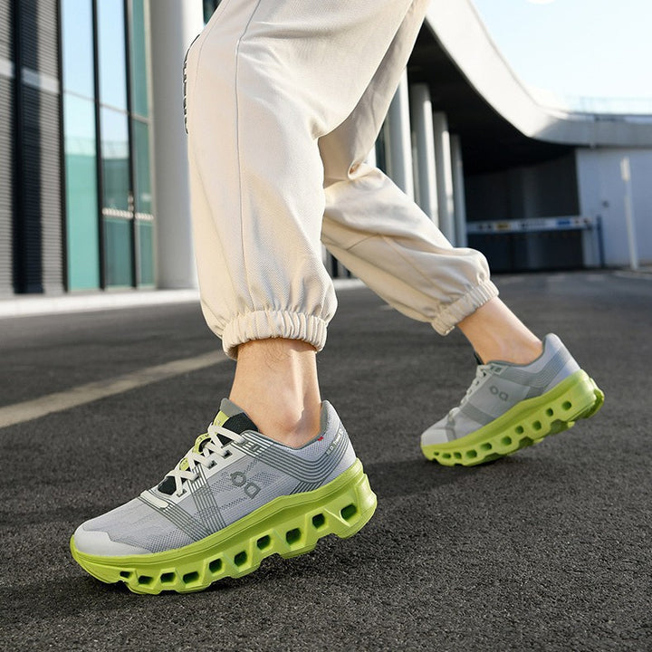 Unisex leichte Straßenlauf-Sneaker mit hochdynamischer Rebound-Zwischensohle und atmungsaktivem Strickoberteil Drune