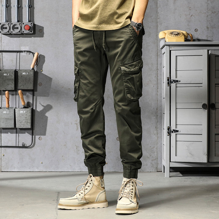 Herren Urbaner Cargojogger mit elastischem Komfortbund, Organizer‑Taschen und gerippten Bündchen Drune