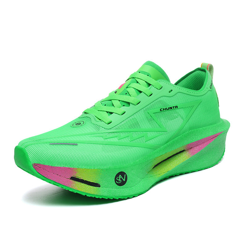 Unisex leichter Performance Laufschuh mit gedämpfter Plateausohle und atmungsaktivem Mesh Drune