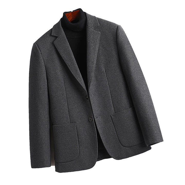 Herren eleganter Business-Blazer aus hochwertigem Wolle-Mix mit praktischen Taschen Drune