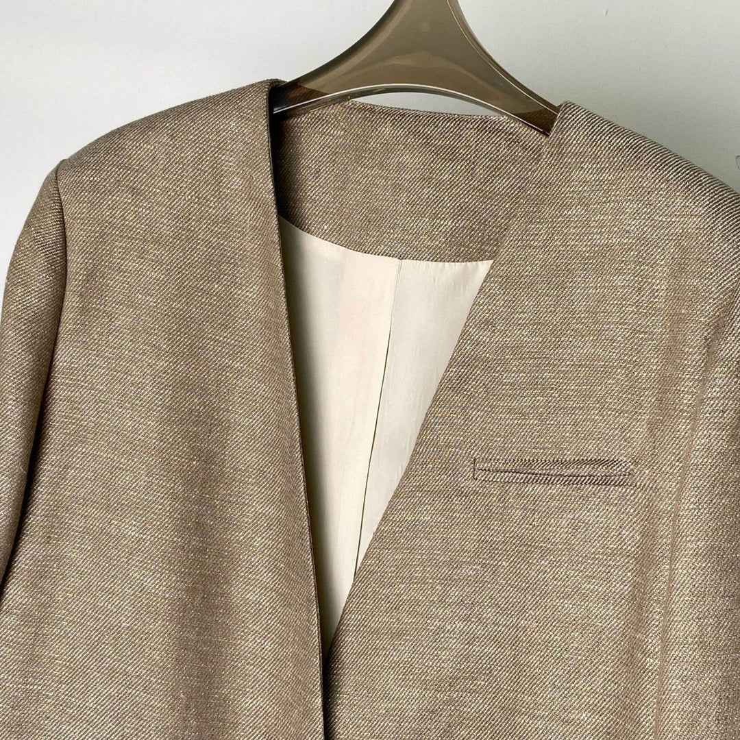 Damen Eleganter Blazer mit weichem Stoff Drune
