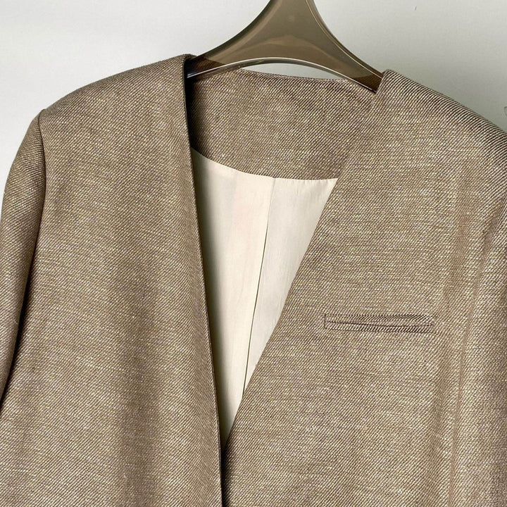 Damen Eleganter Blazer mit weichem Stoff Drune