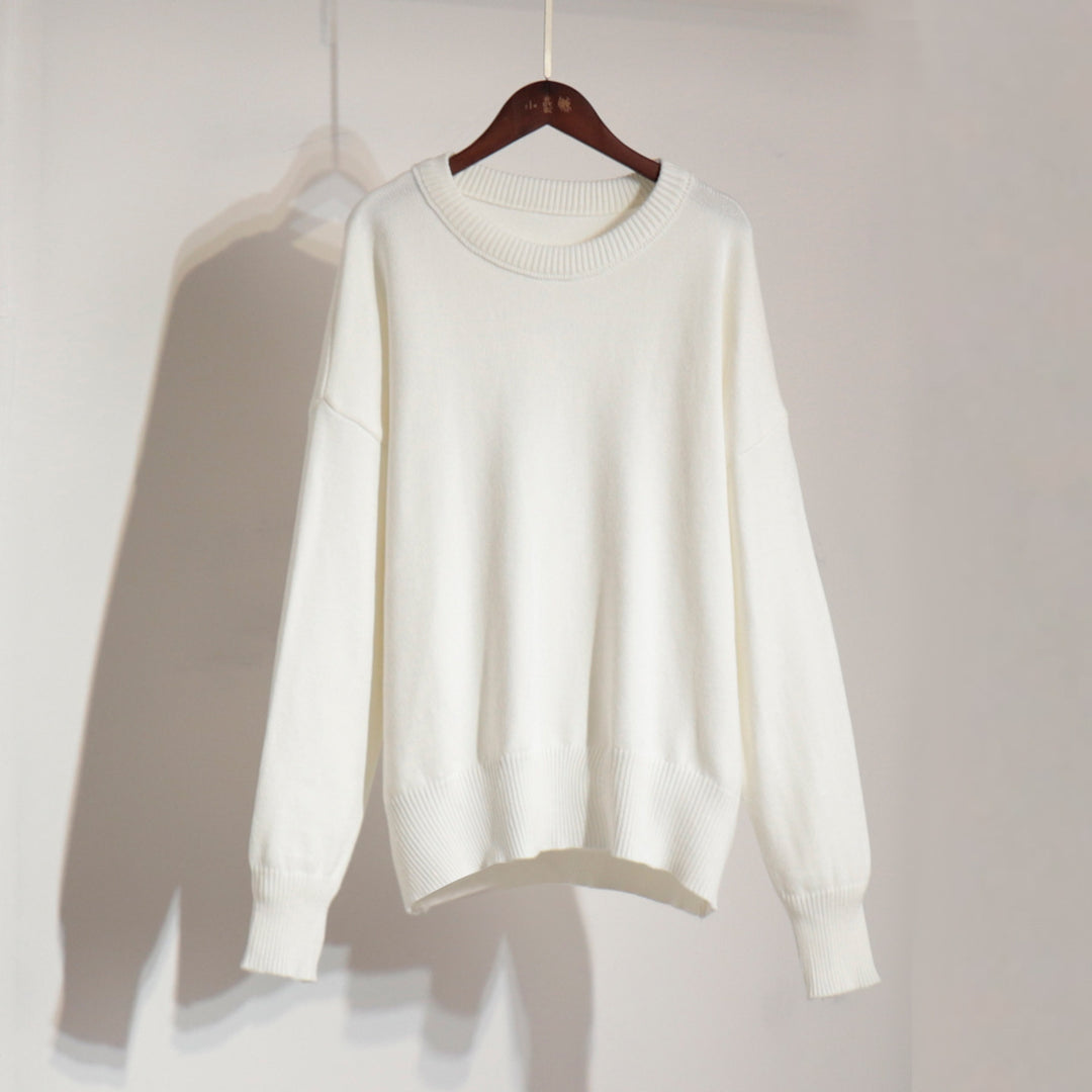 Damen Bequemer Oversized Pullover aus hochwertigem Strick Drune