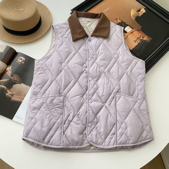 Damen Elegant gesteppte Weste Drune
